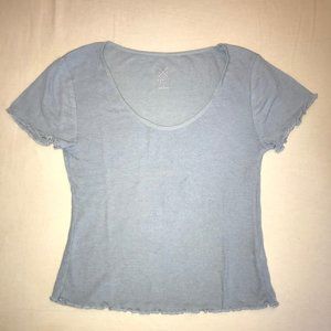PS by Pacsun Baby Blue Ruffle Top